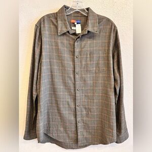 Opening Ceremony Brown Plaid Button Down Size Large USA